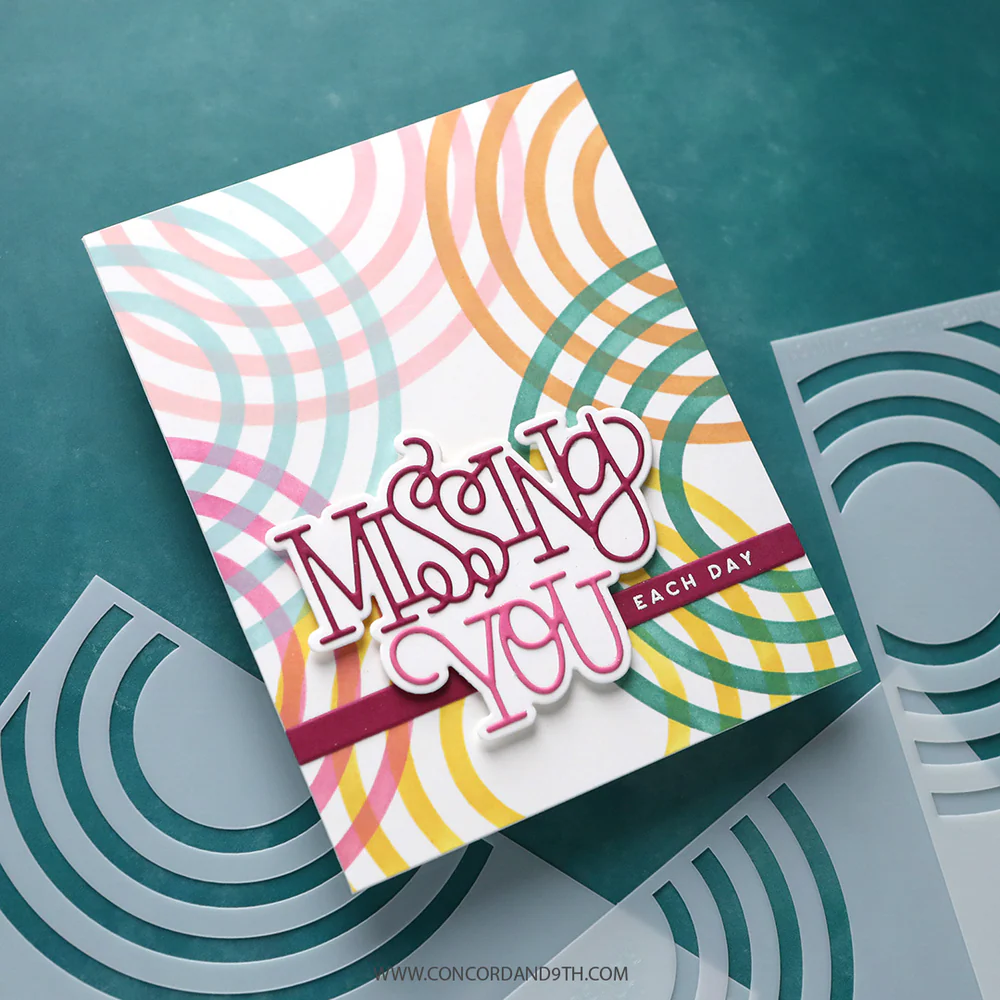 Radiating Circles Stencil Pack 