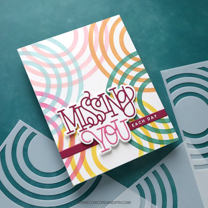 Radiating Circles Stencil Pack 