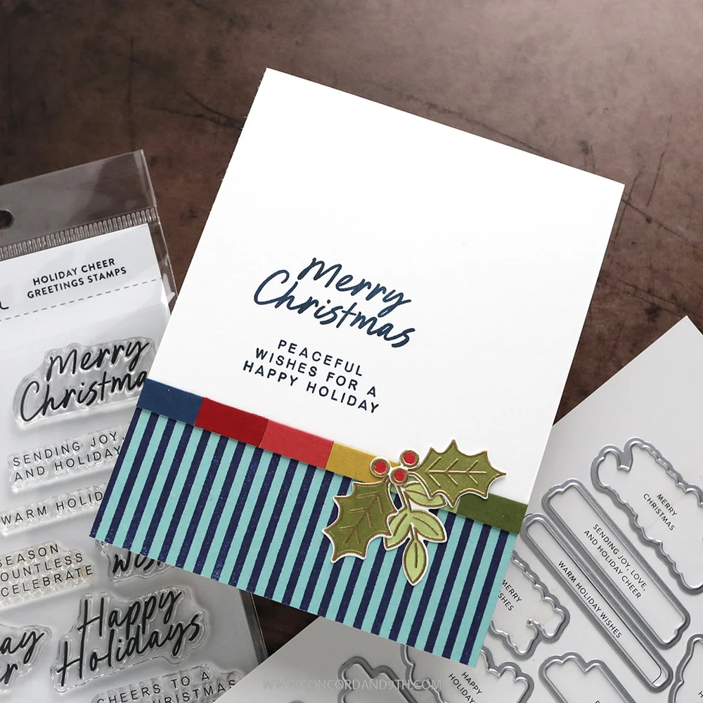 Holiday Cheer Greetings Stamp Set