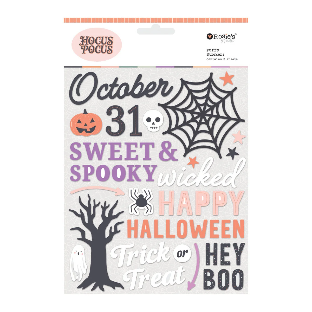 Hocus Pocus Puffy Stickers 