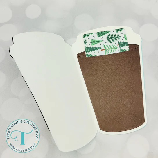 Take-Out Coffee Cup Shaped Card Dies