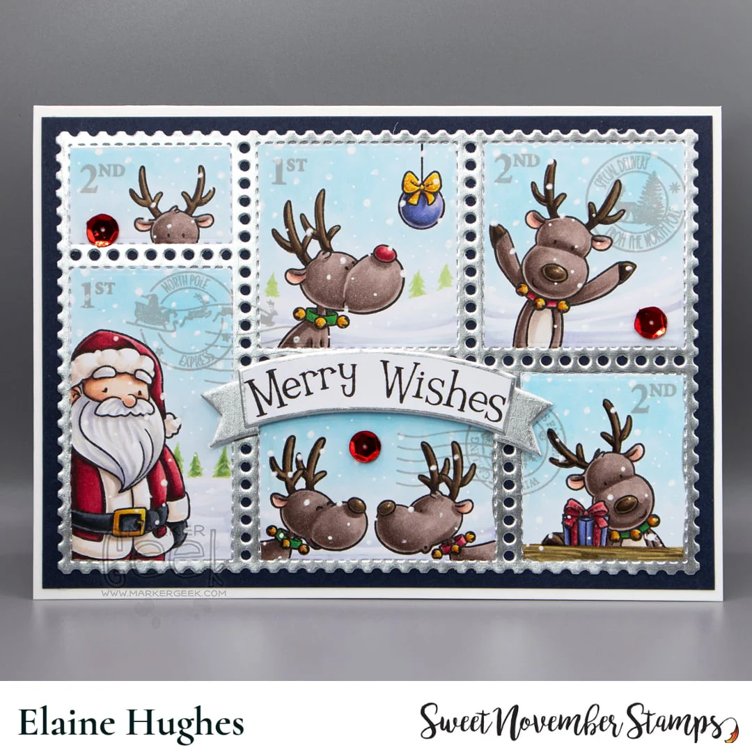 Postage Pals: Santa and Reindeer Stamp Set