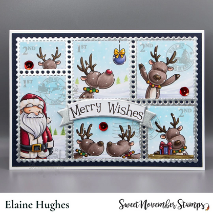 Postage Pals: Santa and Reindeer Stamp Set