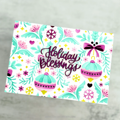 Holiday Hugs and Blessings Dies