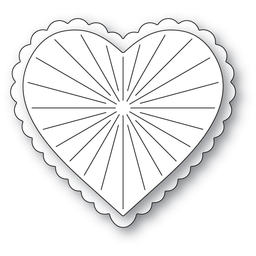 Vintage Scalloped Heart Die