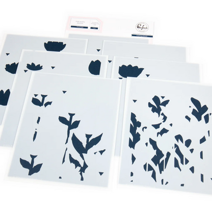 Floral Field Stencils
