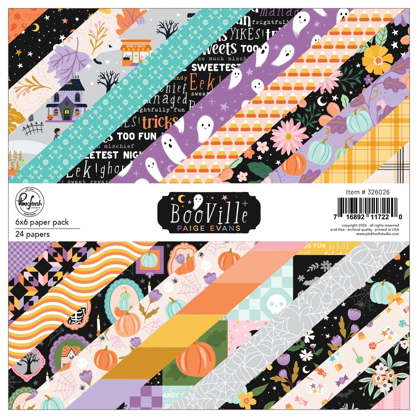 BooVille 6x6 Paper Pad
