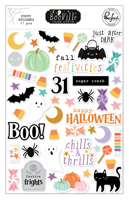 BooVille Puffy Stickers 