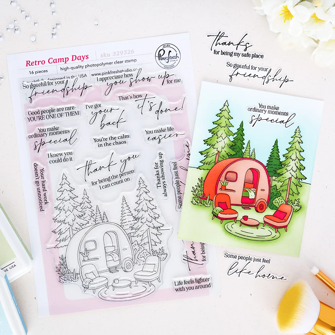 Retro Camp Days Stamp Set 