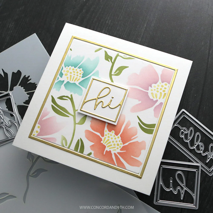 Aubrey Blooms Stencil Pack
