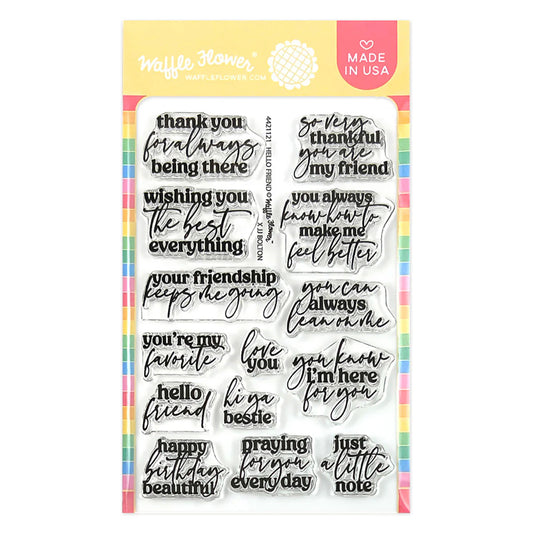 Hello Friend Sentiments Stamp Set