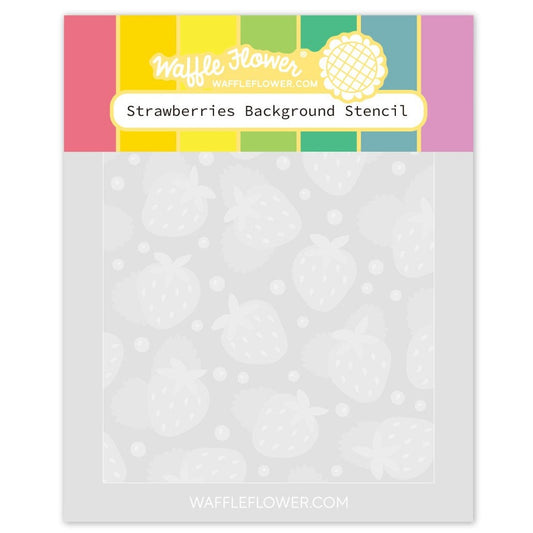 Strawberries Background Stencils