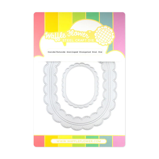 Inside/Outside Scalloped Elongated Oval Die 