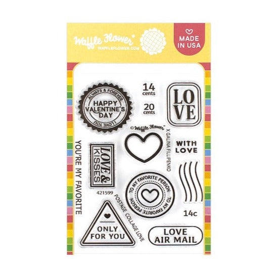 Postage Collage Love Stamp Set