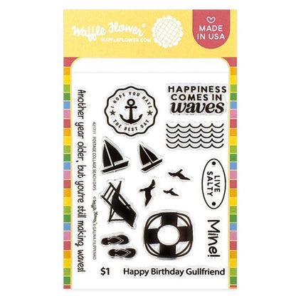 Postage Collage Beach Days Stamp Set 