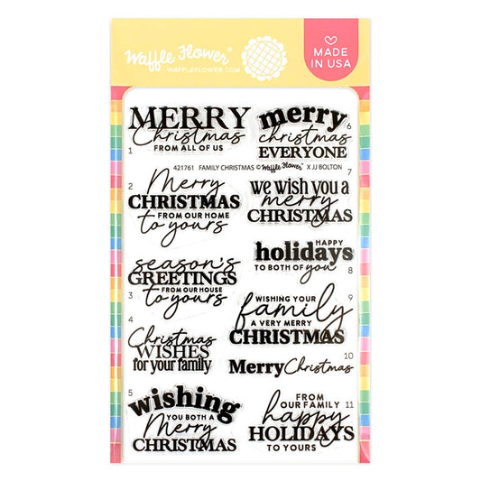 Family Christmas Sentiments Stamp Set 