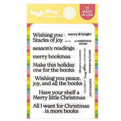 Merry Bookmas Sentiments Stamp Set 