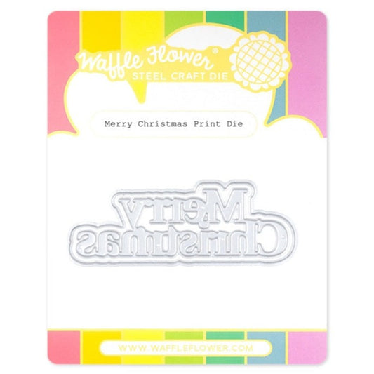 Merry Christmas Print Die 