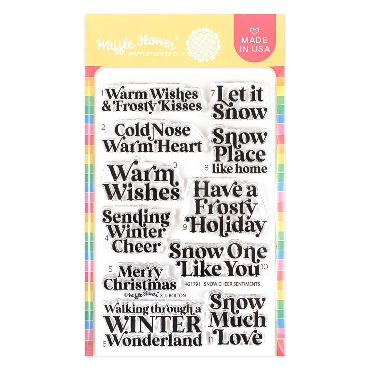 Snow Cheer Sentiments Stamp Set 