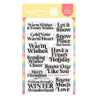 Snow Cheer Sentiments Stamp Set 