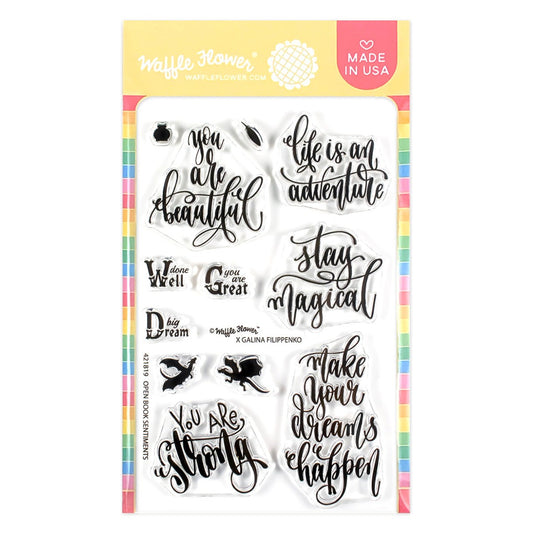 Open Book Sentiments Stamp Set 