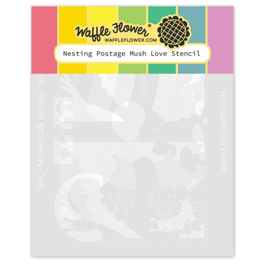 Nesting Postage Collage Mush Love Stencils