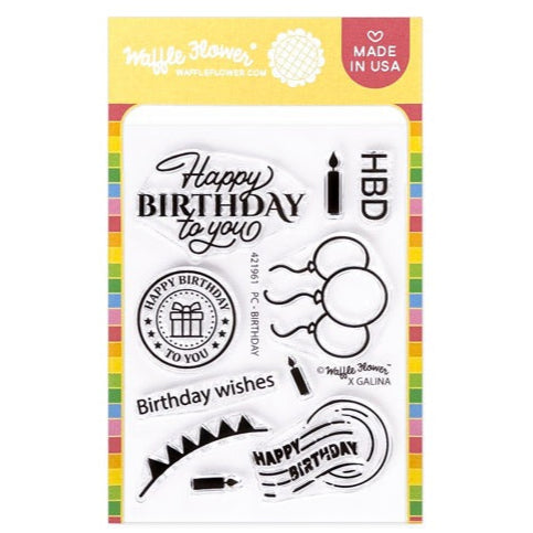 Postage Collage Birthday Stamp Set 