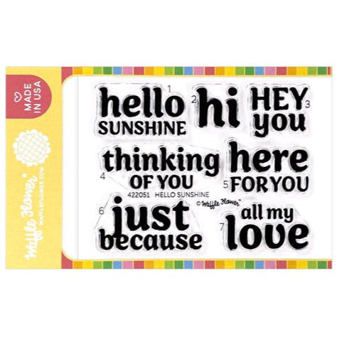 Hello Sunshine Sentiments Stamp Set 