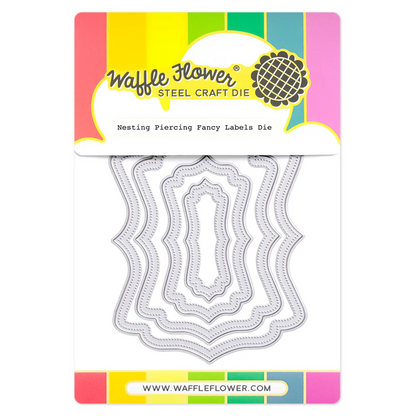 Nesting Piercing Fancy Labels Die 