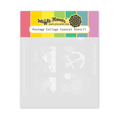 Postage Collage Coastal Stencils