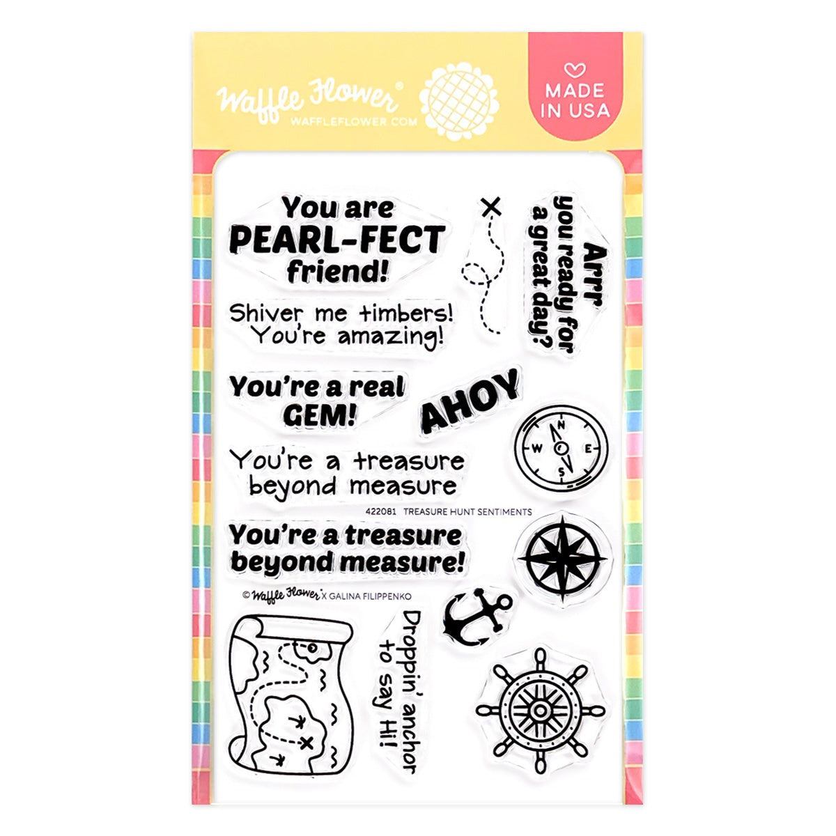 Treasure Hunt Sentiments Stamp Set 