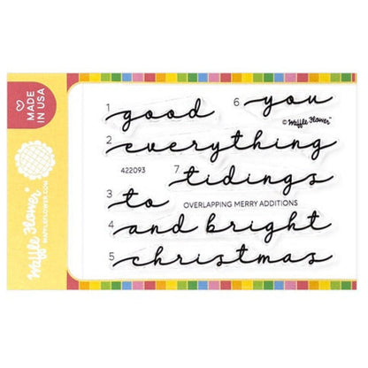 Overlapping Merry Additions Stamp Set 