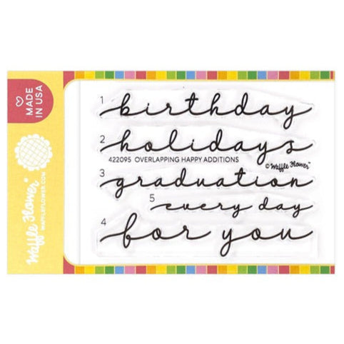 Overlapping Happy Additions Stamp Set 