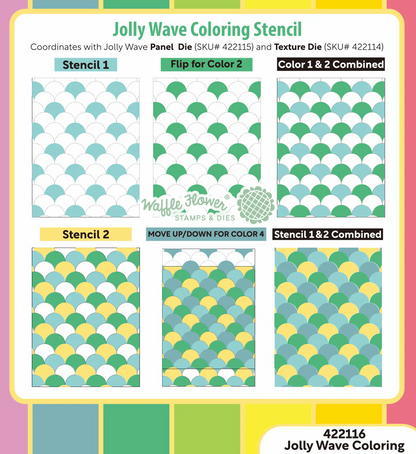 Jolly Wave Coloring Stencil 