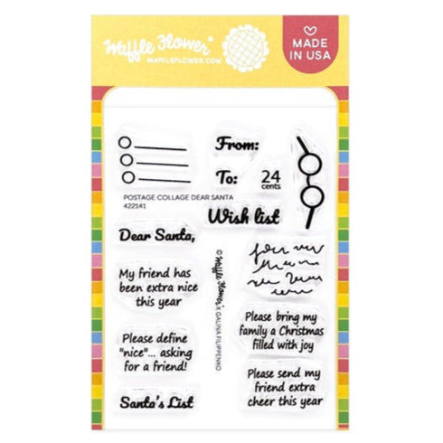 Postage Collage Dear Santa Stamp Set 