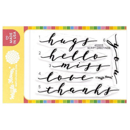Script Greetings Stamp Set 