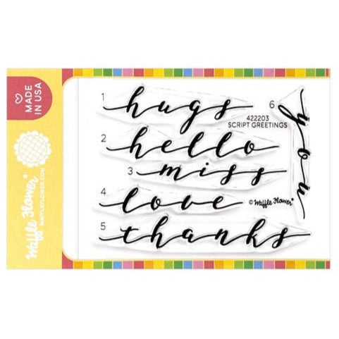Script Greetings Stamp Set 