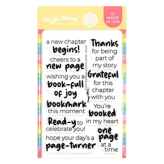 Inside Sentiments Book Lover Stamp Set 