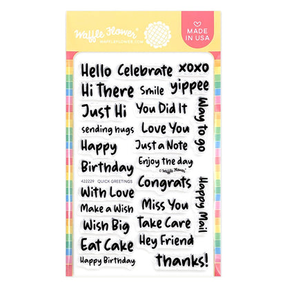 Quick Greetings Stamp Set 