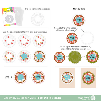 Cake Focal Die-n-Stencil 