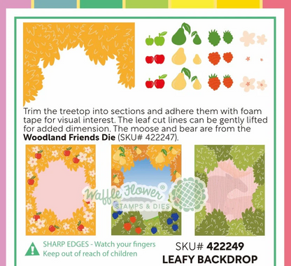 Leafy Backdrop Dies 