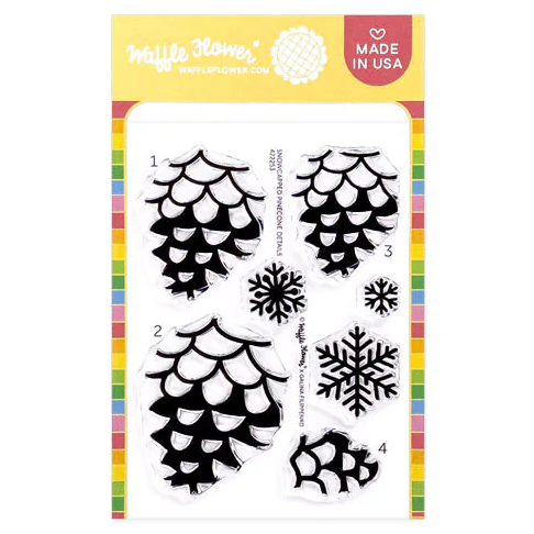 Snowcapped Pinecone Details Stamp Set 