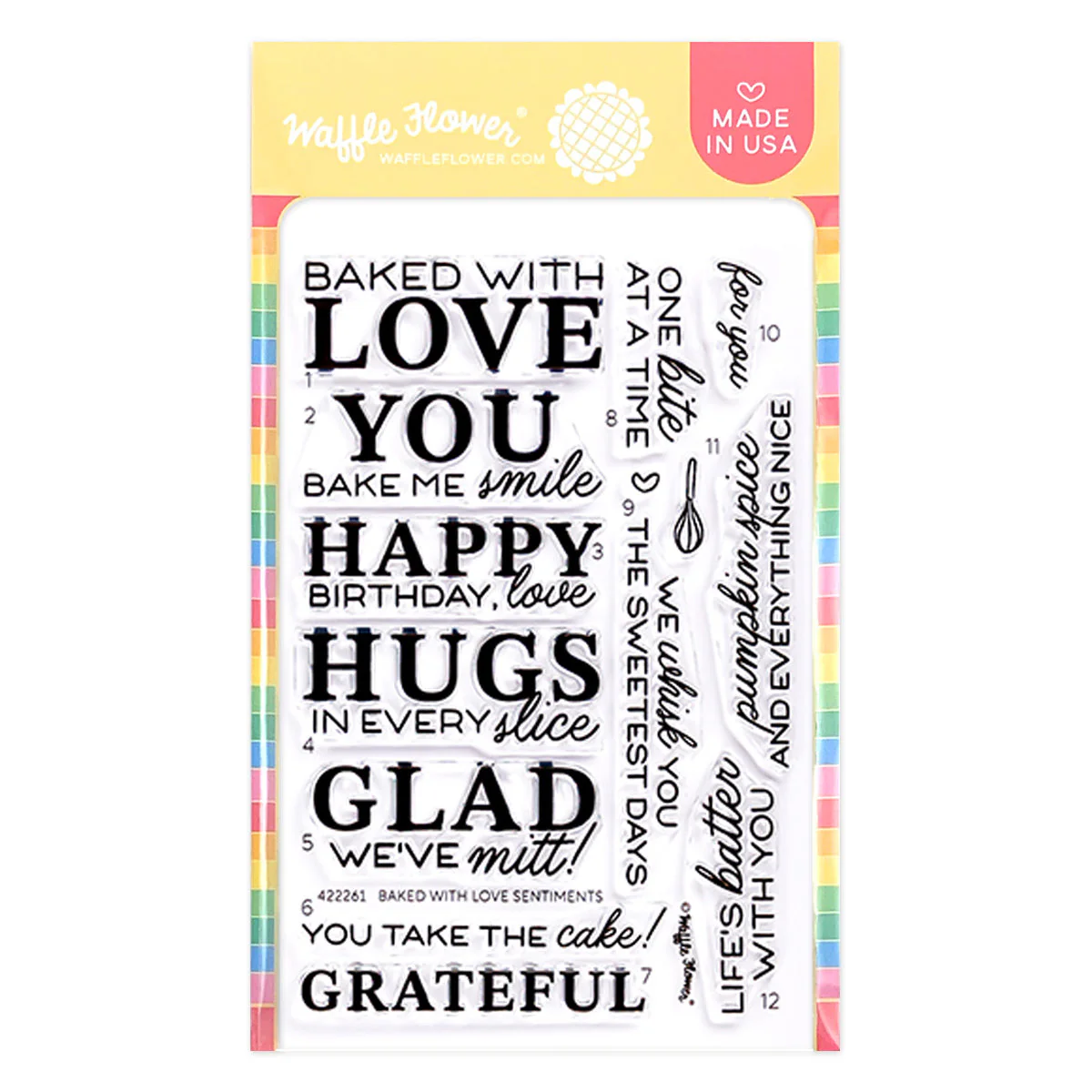 Baked with Love Sentiments Stamp Set 
