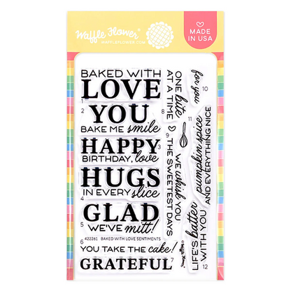 Baked with Love Sentiments Stamp Set 