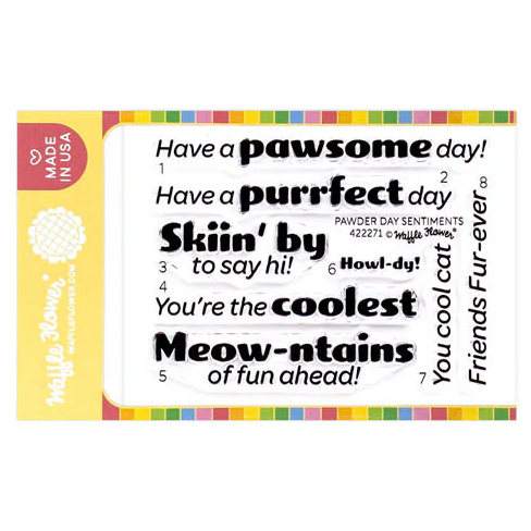 Pawder Day Sentiments Stamp Set 
