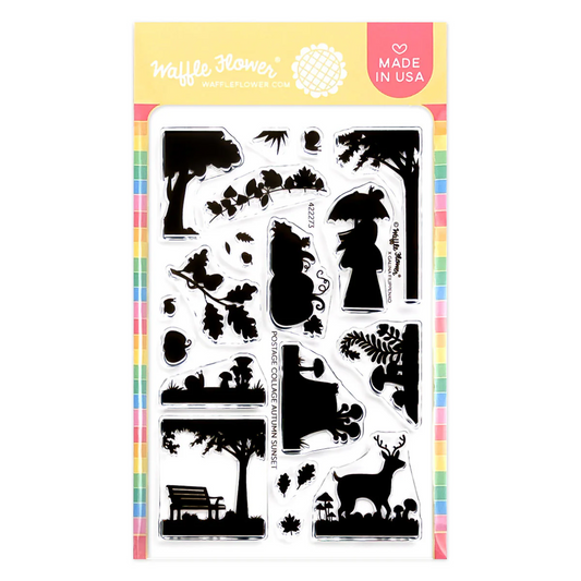 Postage Collage Autumn Sunset Stamp Set 