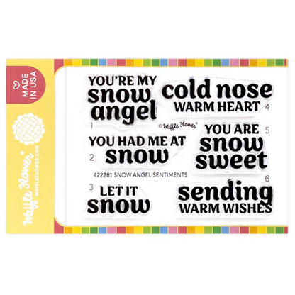 Snow Angel Sentiments Stamp Set 