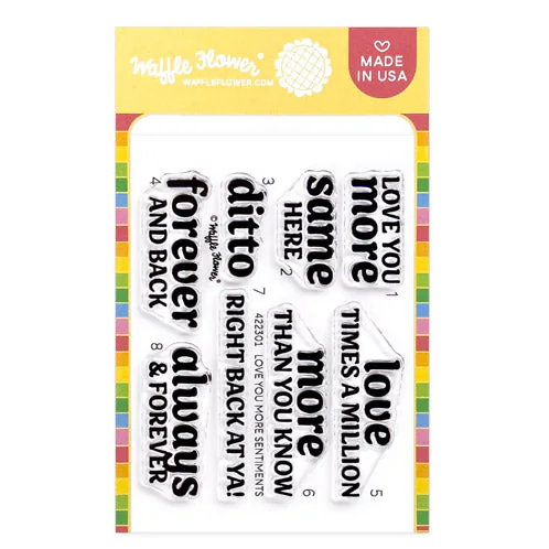 Love You More Sentiments Stamp Set 