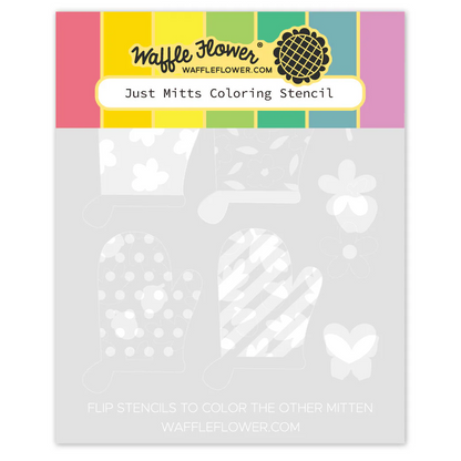 Just Mitts Coloring Stencil 