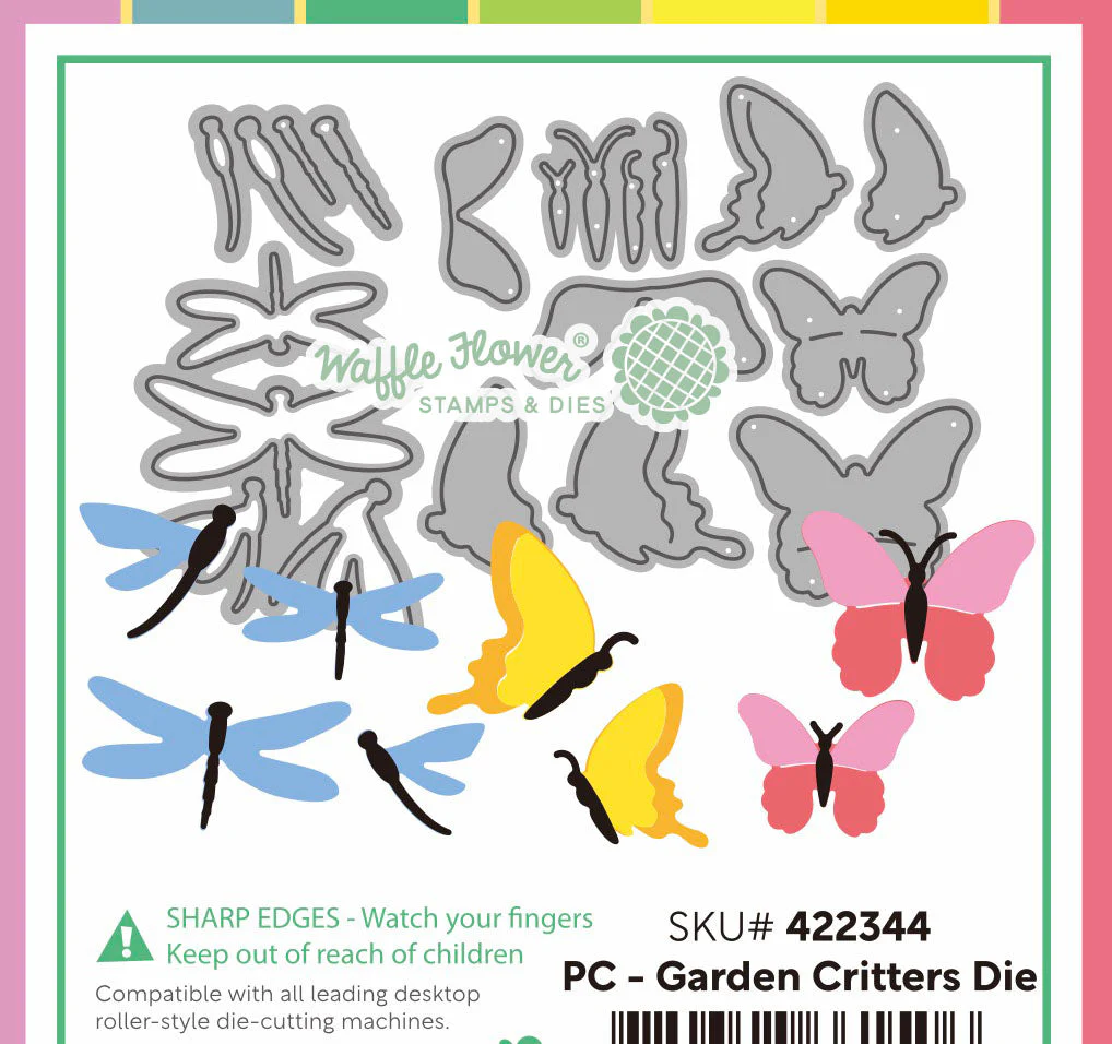 Postage Collage Garden Critters Die 